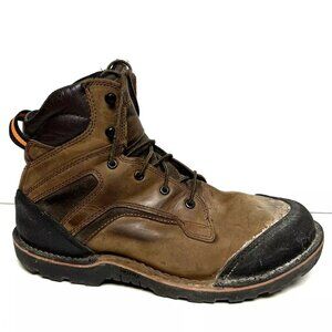 Worx Mens Talus 6” Steel Toe Work Boots Brown Size 12 M